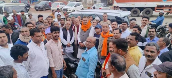 Chauparan News- Lok Sabha BJP candidate Manish Jaiswal grand welcome in Chauparan