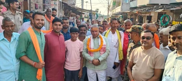 MP Kalicharan Singh reached Kanhachatti for the first time after winning the election