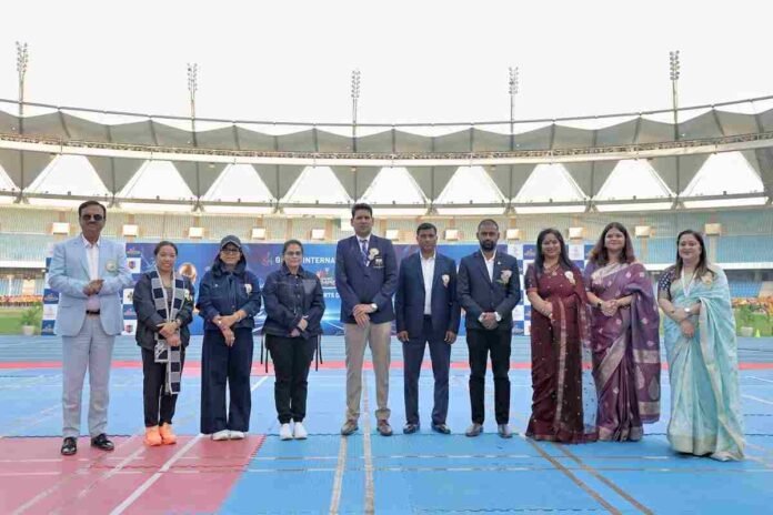 Gaurs International School, The Gaurs Olympics, Mirabai Chanu, Ravi Kishan, Gaurs Group, Jawaharlal Nehru Stadium, Gaurs International School Sports Day, Annual Sports Day 2026, Olympic Medallist Mirabai Chanu, School Sports Events, Student Sports Participation, Sports Education India, Holistic Student Development, Sports and Teamwork, CBSE Schools India, Greater Noida West Schools, Gaur Yamuna City, Siddharth Vihar, AI and Robotics Education, Inclusive Education, Youth Sports Development