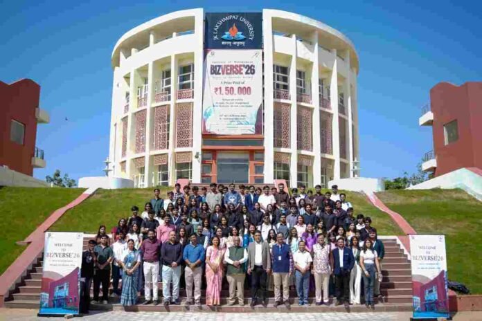 JKLU, JK Lakshmipat University, BIZVERSE’26, BIZVERSE 2026, Jaipur, Management Fest, National Management Fest, Experiential Learning, Business Competition, AI Competition, Student Innovation, Business Education, Entrepreneurship, Case Competition, Prompt Battle, Biz Lab, Biz Quiz, Meme Marketing, Case Cracker, Rajasthan Education